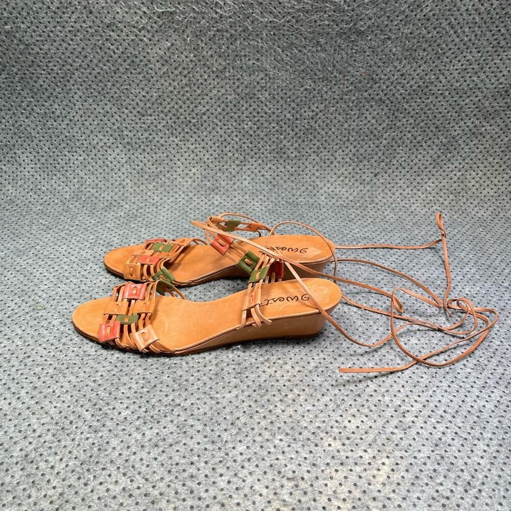 Nine West Brown Leather Strap Sandals Size 7 Women’s